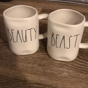 Beauty and the beast RAE DUNN MUGS BUNDLE